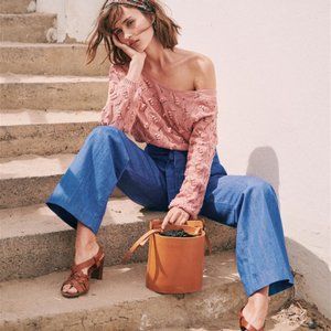 Sezane Arthur Pants - Baby Blue - US 4 FR 36 UK 8